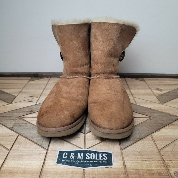 UGG Australia Bailey Button Shearling Chestnut - Picture 3 of 9